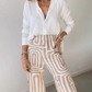 Stijlvolle Pantalon Set – Inclusief Blouse en Riem