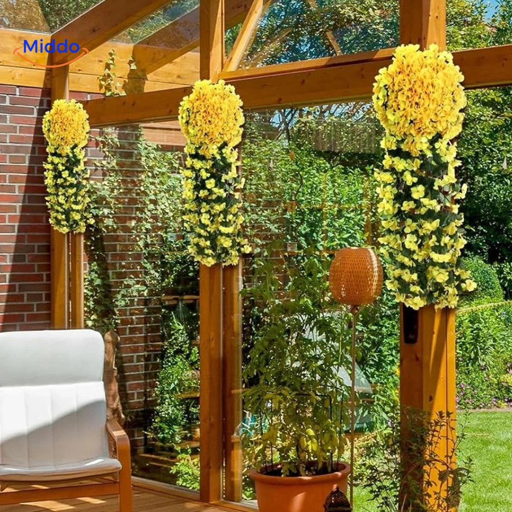 Charmante Orchideeën Cascade | Kunstbloemen voor Elke Gelegenheid en Elk Seizoen