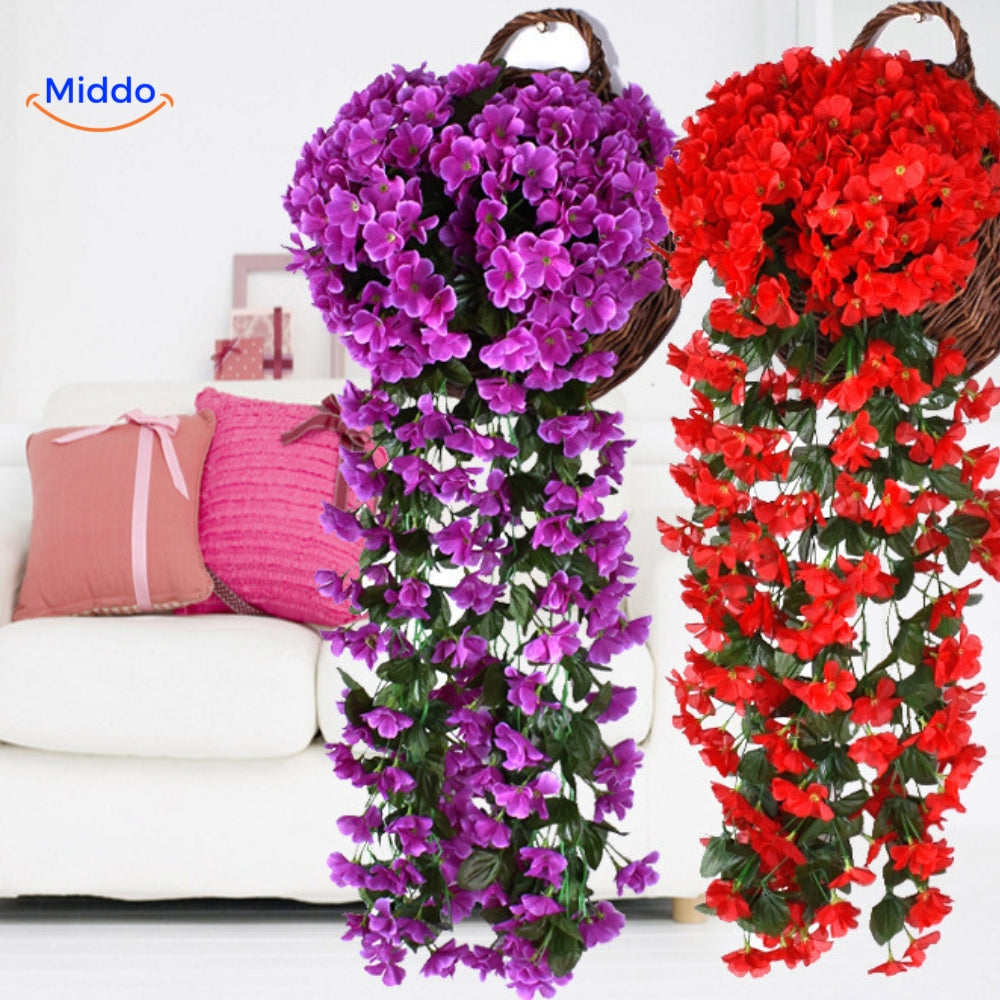 Charmante Orchideeën Cascade | Kunstbloemen voor Elke Gelegenheid en Elk Seizoen