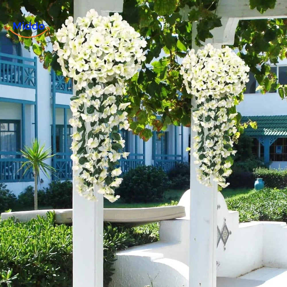 Charmante Orchideeën Cascade | Kunstbloemen voor Elke Gelegenheid en Elk Seizoen