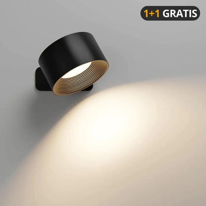 Draadloze Wandlamp – Oplaadbaar & 360° Draaibaar