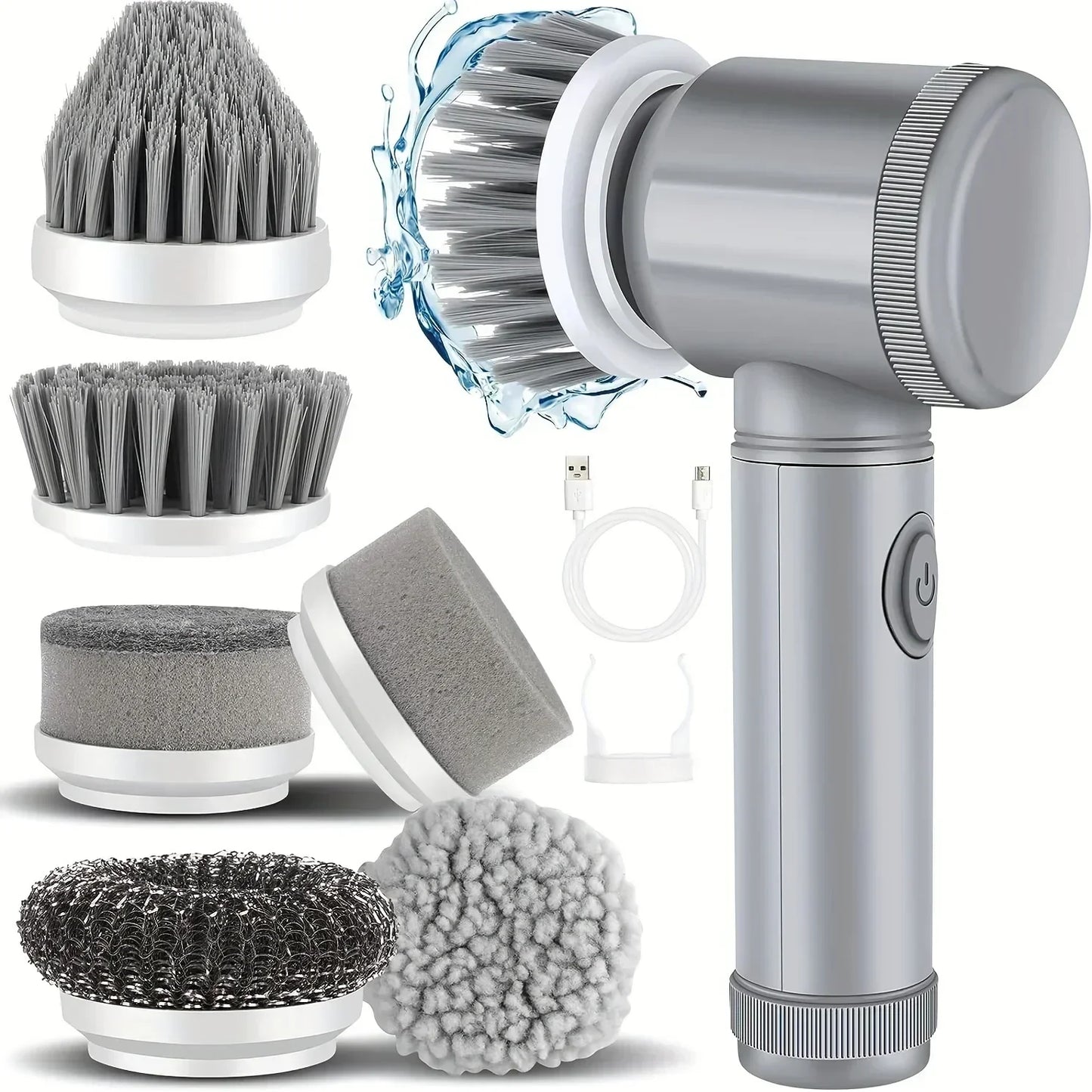 De Ultieme Draadloze Reinigingstool scrubber  6-in-1
