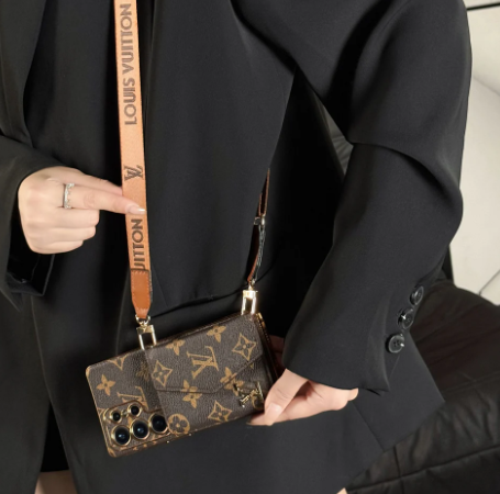 Luxe Leren Samsung Hoesje met Kaart vak & Schouderband