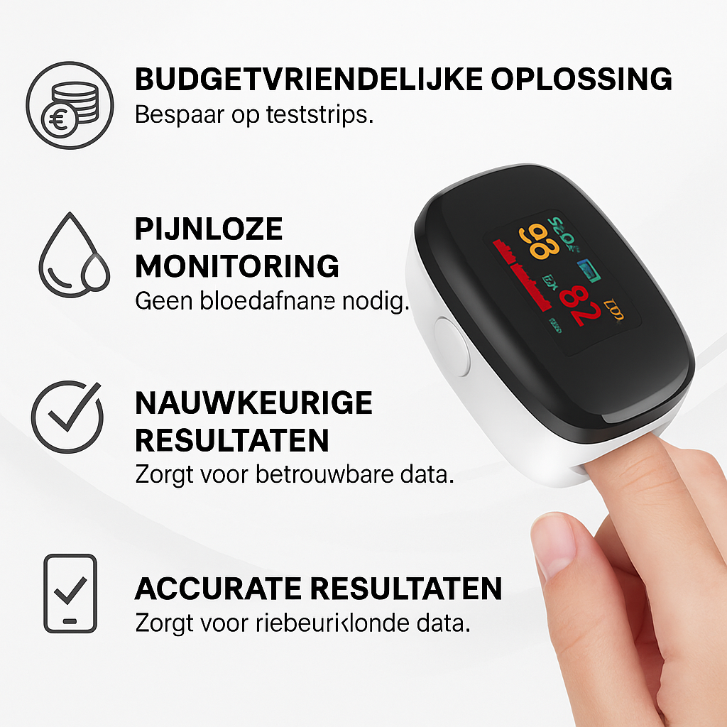 Pulse Oximeter | Meet zuurstof & hartslag zonder prikken