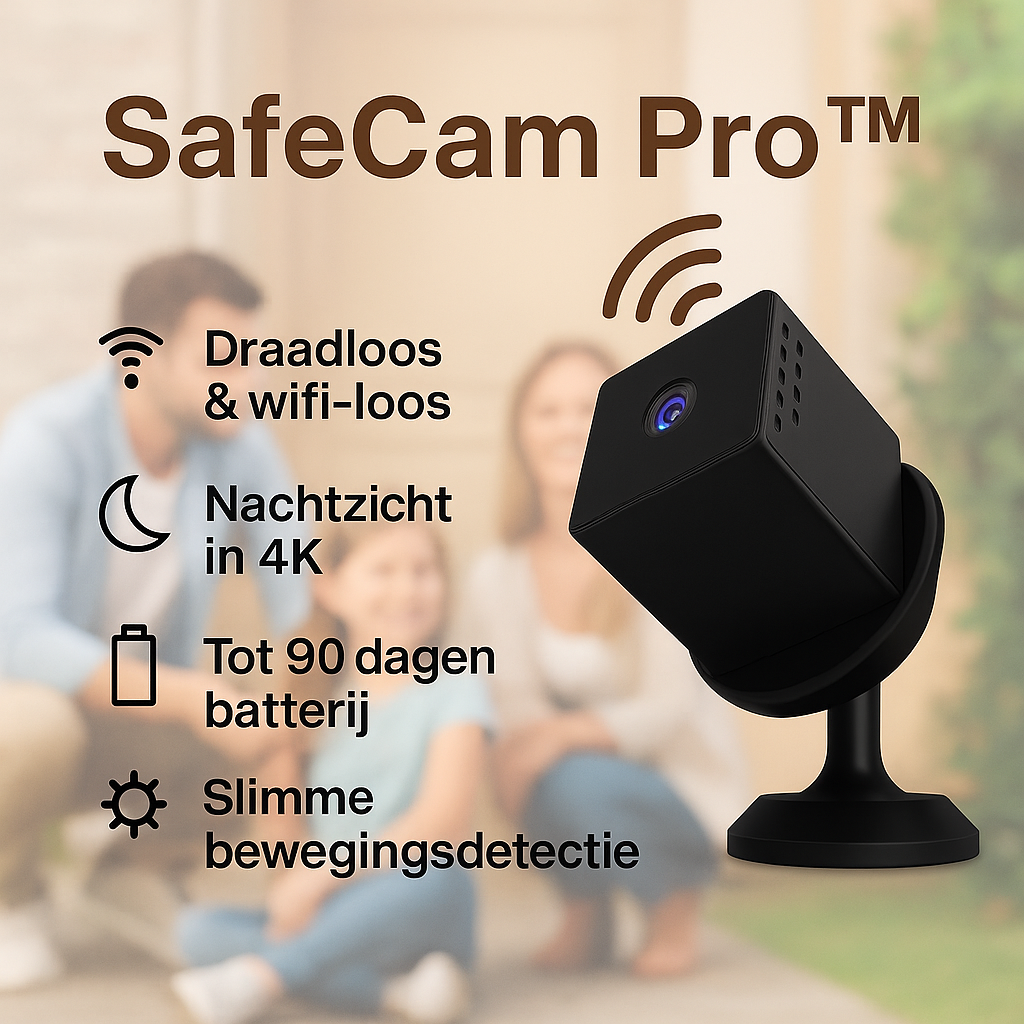 HollandCam™ | Altijd veilig – zonder wifi of stroom, direct live beeld!