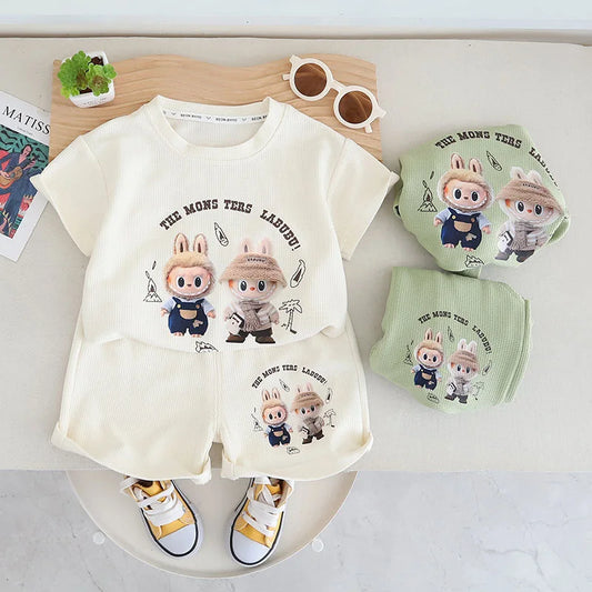 Labubu Zomeroutfits Set voor Kinderen