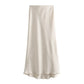 Kammay Satijnen Elegante Midi Rok