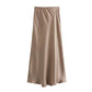 Kammay Satijnen Elegante Midi Rok