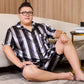 Satijn pyjama set voor grote kerels
