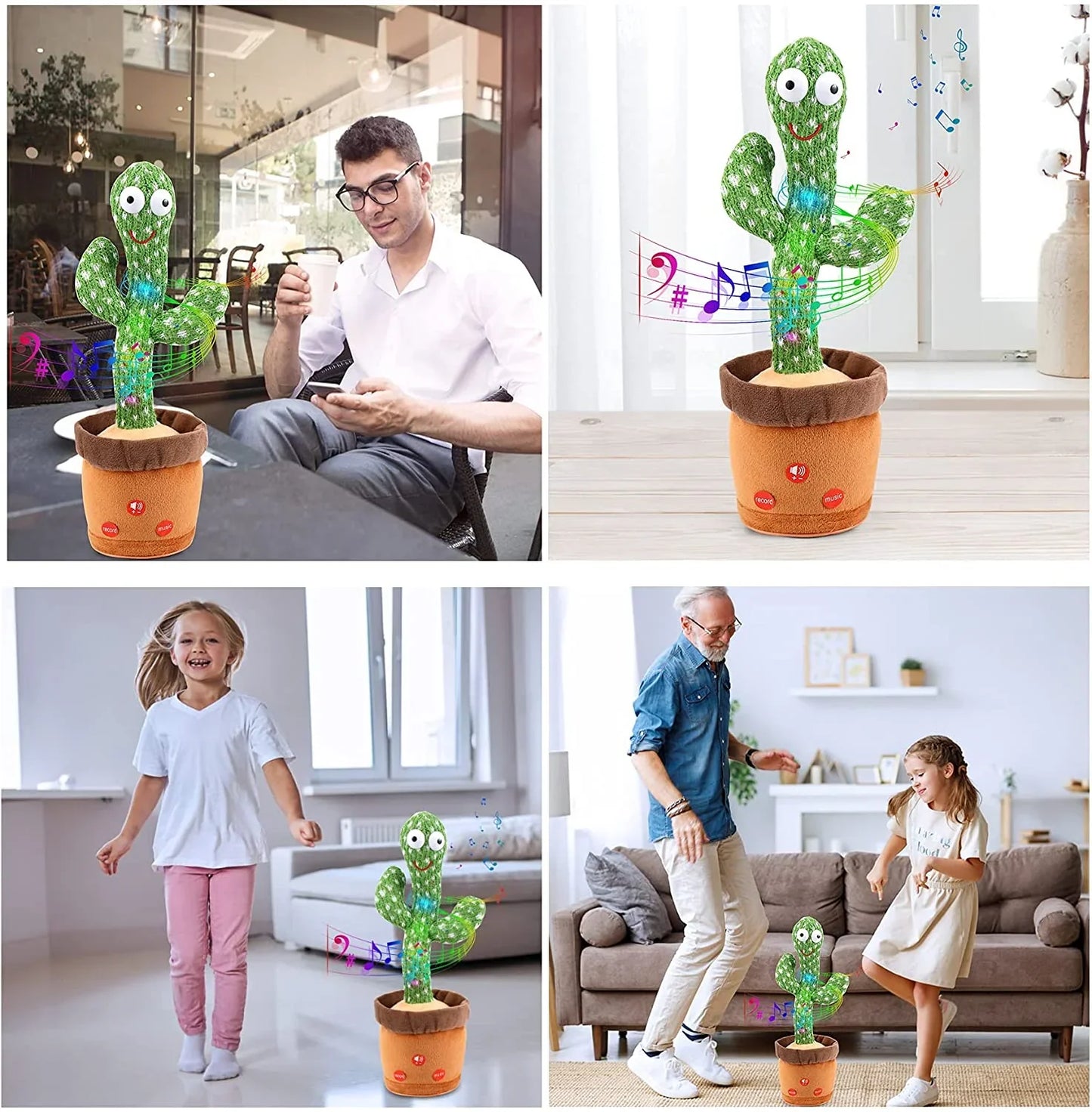 CactusBuddy | Herhaalt woorden en zingt mee - Interactief speelgoed